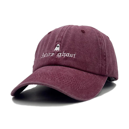 Summer Autumn Future Embroidery Ghost Hip Hop Sunshade Baseball Cap