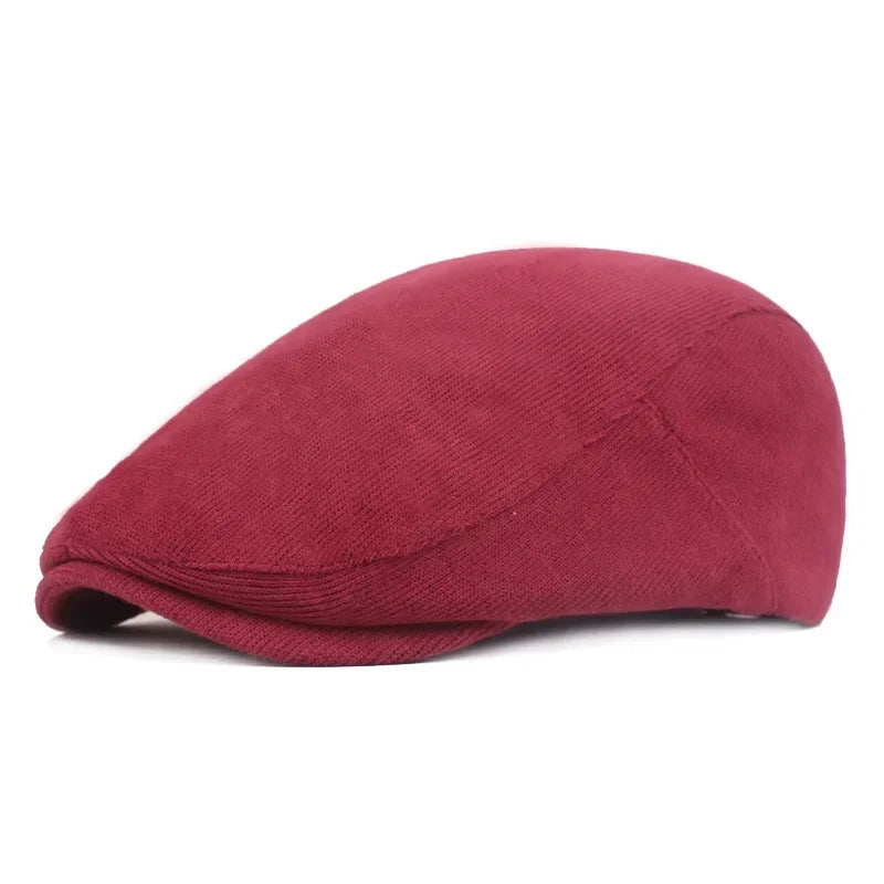 Men Classic One‑Piece Front Beret Newsboy Cap