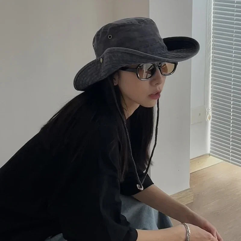 2025 Blue Cowboy Hiking Bucket Hats