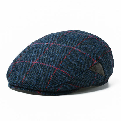 Men’s Herringbone Wool Blend Tweed Newsboy Ivy Hat