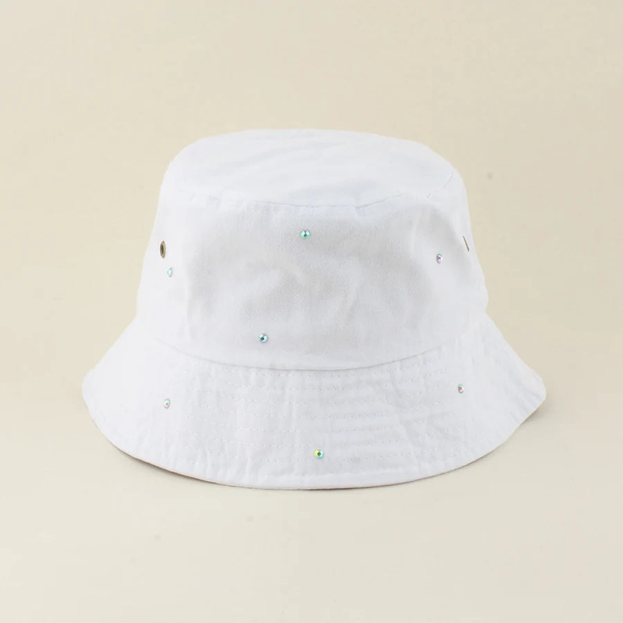 New Fashion Rhinestone Fisherman Hat Women