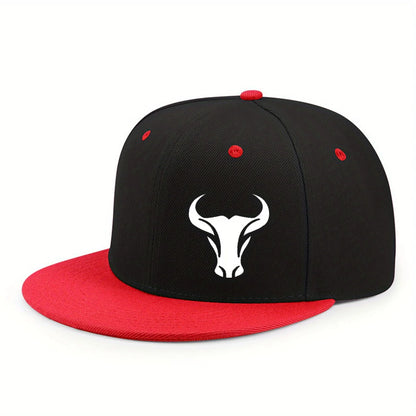 Bull Patterned Baseball Cap For Both Men's And Women's For All Seasons
