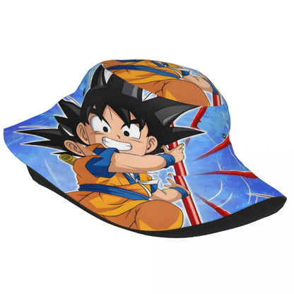 Dragon Ball Bucket Hat for Men Women Beach Goku Anime Sun Hat
