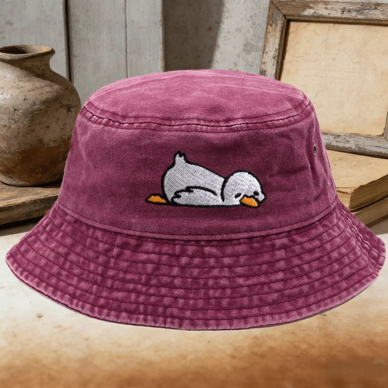 Adorable Duck Pattern Fisherman's Cap