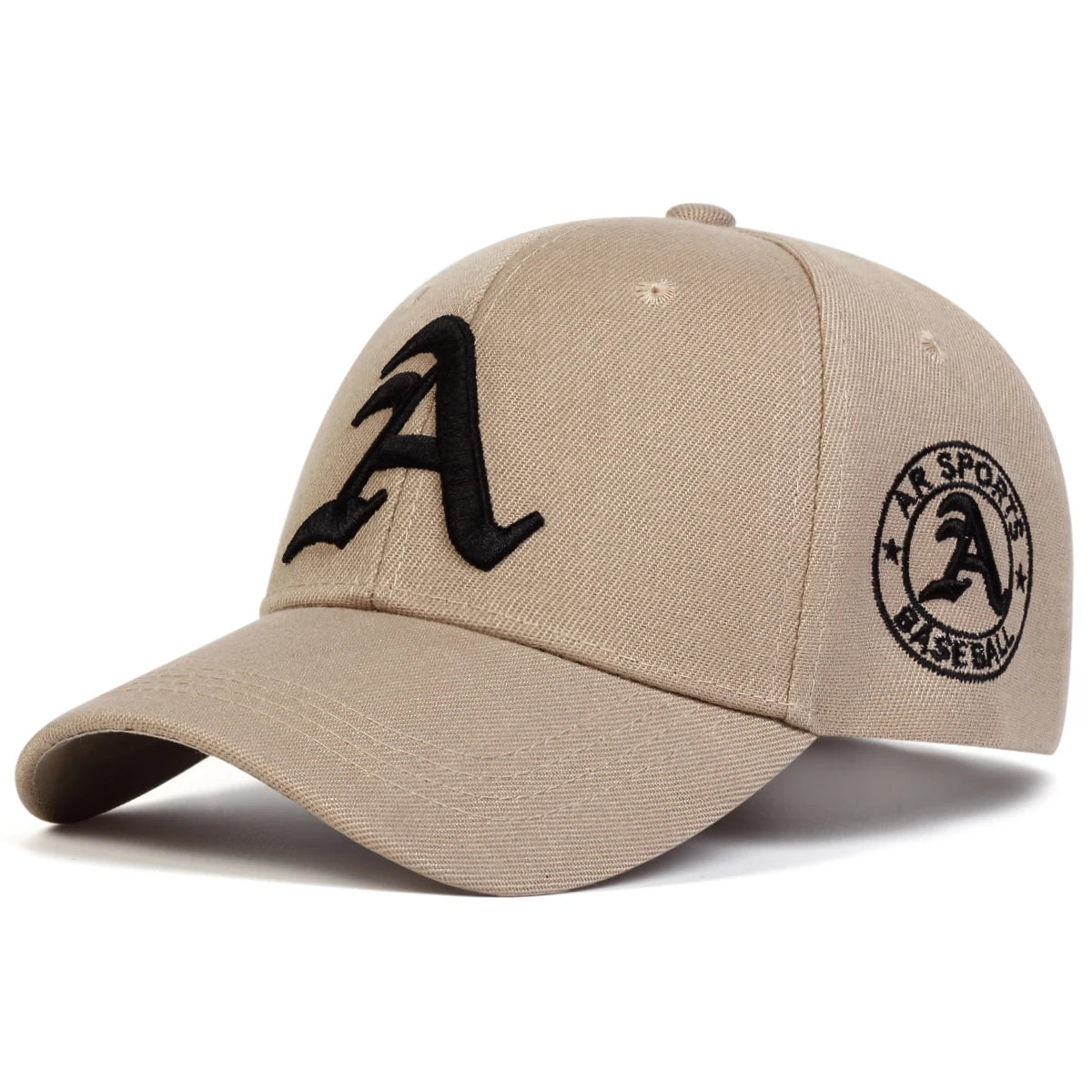 Unisex Gothic Letter A Embroidery Baseball Caps Autumn Outdoor Adjustable Casual Hats Sunscreen Hat