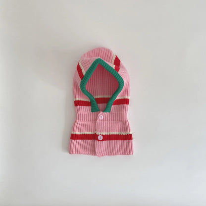 Baby Unisex Fashion Patchwork Warm Neck Wrap Cap