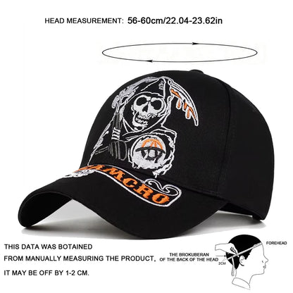 Unisex Samcro Embroidery Baseball Caps Outdoor Spring and Autumn