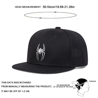 Children Spider Embroidery Baseball Caps Hip-Hop Hats Spring and Summer Outdoor Adjustable Casual Hats Boy Girl Trave
