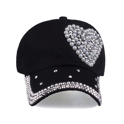 Hip Hop Rhinestones Studded Baseball Caps