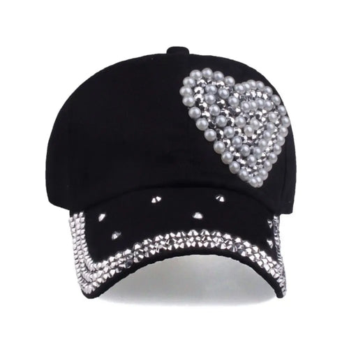 Hip Hop Rhinestones Studded Baseball Caps