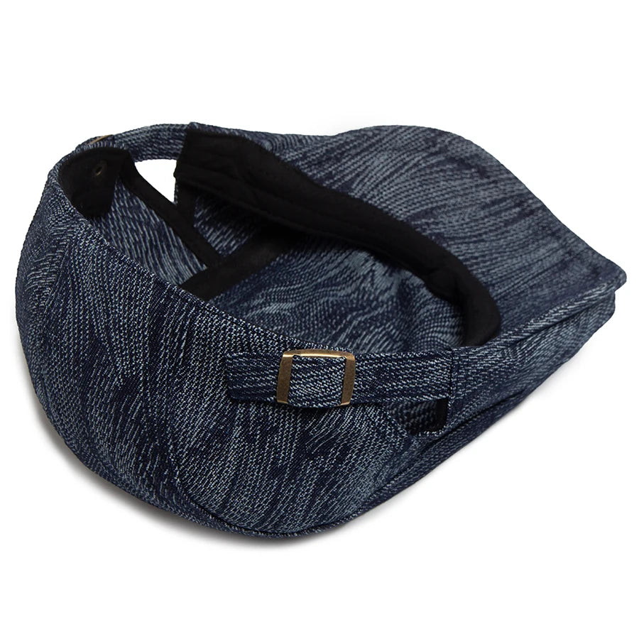 Fashion Denim Men's Beret Vintage Print Newsboy Caps
