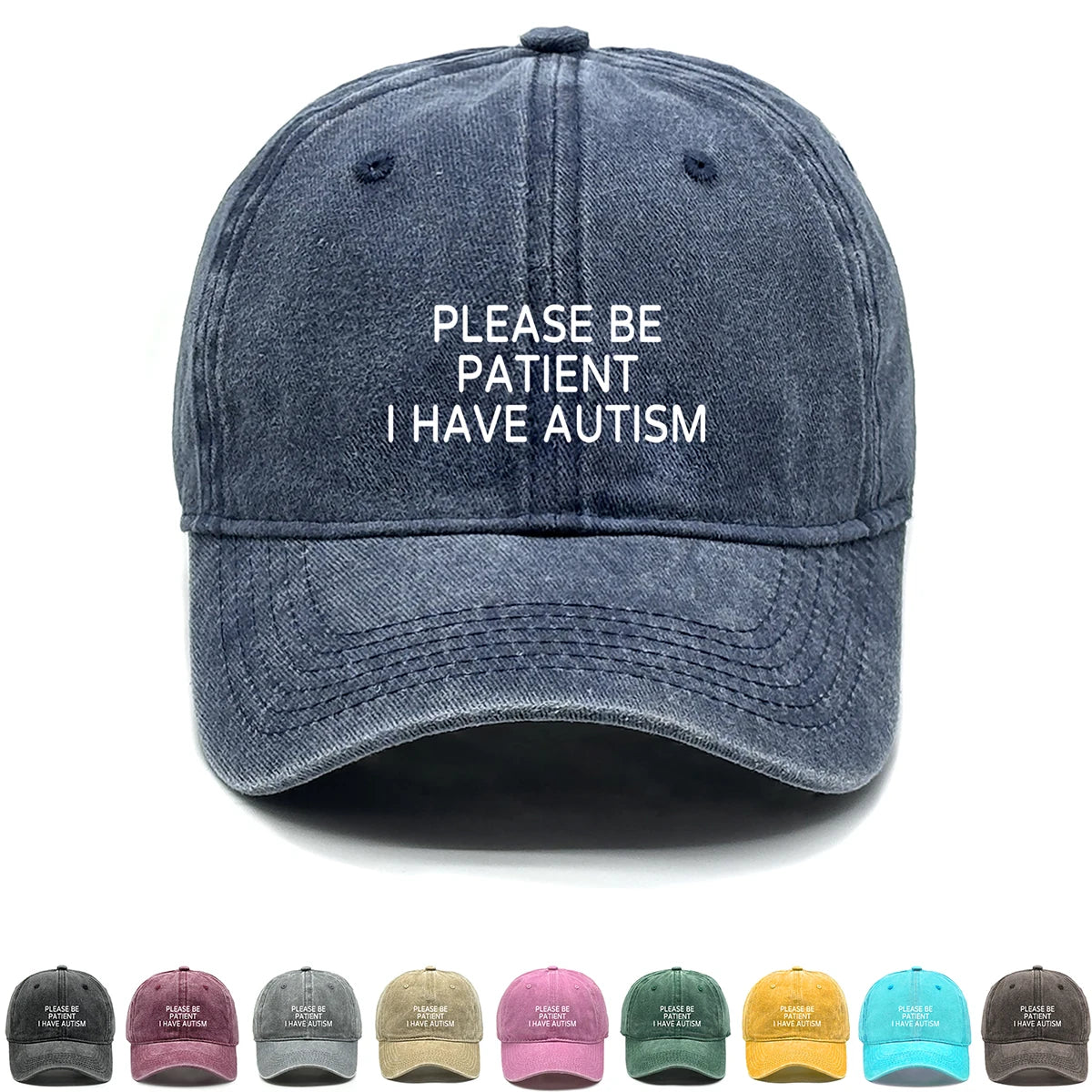 Adjustable Unisex Awareness Hat Breathable Sun Hat