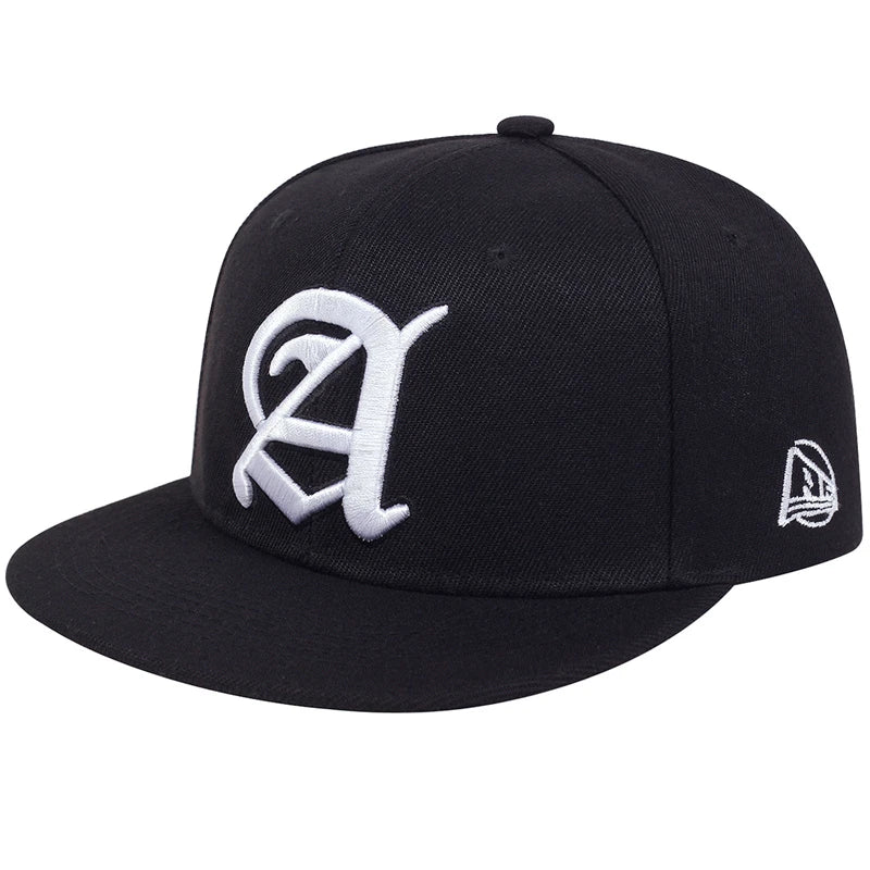 Unisex Personality A Letter Embroidery Hip-hop Hats Outdoor Hat Sports Cap