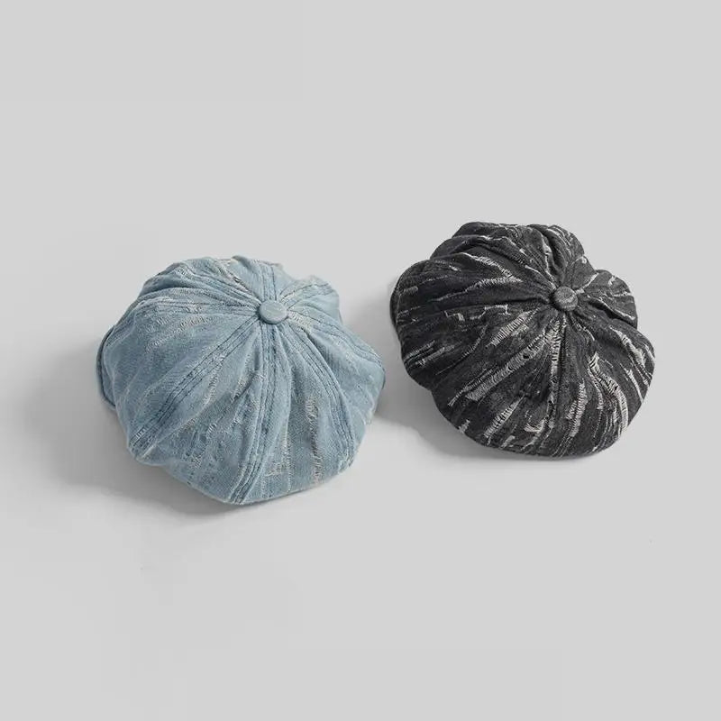 Korean Style Women's Denim Beret