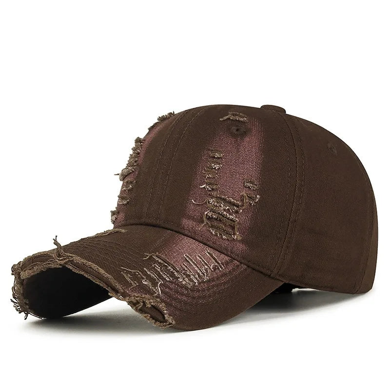 Cool Fashion Women Men Ripped Denim Cotton Baseball Cap