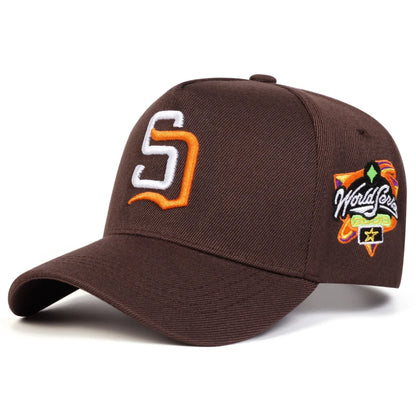 Unisex SD Letter Embroidery Baseball Caps Spring Autumn Sports Cap