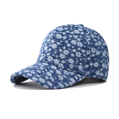 Denim Unstructured Baseball Cap For Men Women