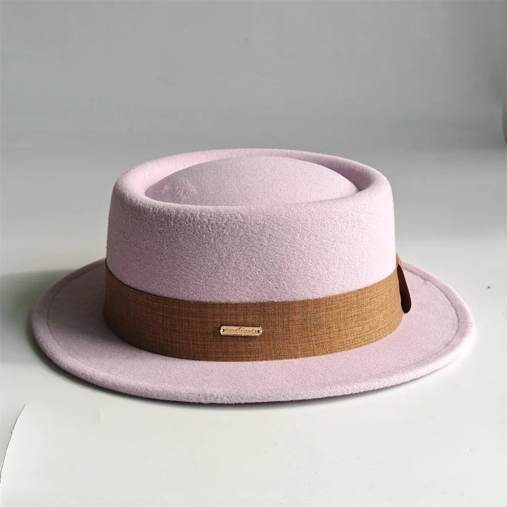 Autumn/Winter Fedora Hat For Women Soft Felt Hat - French Style Retro French