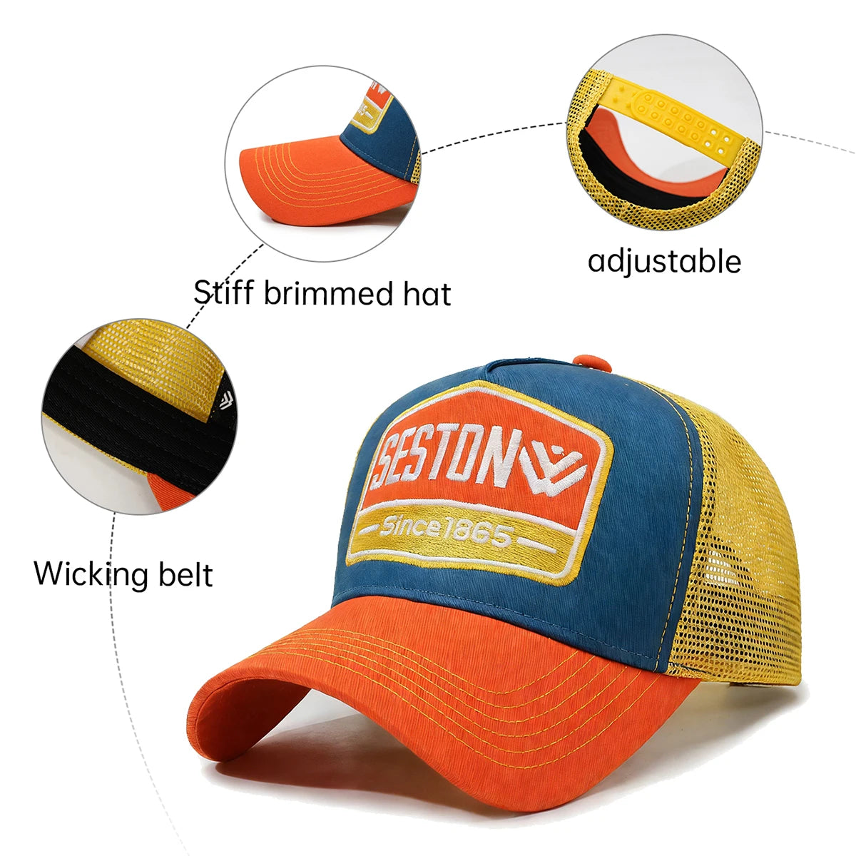 Branded Hats for Men Suitable for Spring and Summer Baseball Caps