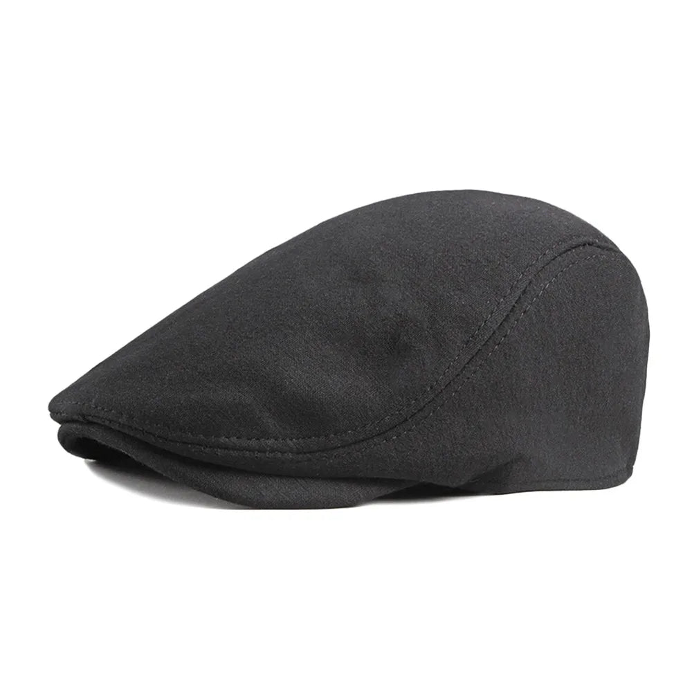 Fashion Soft Beret Hat Solid Color Casual Newsboy Hat
