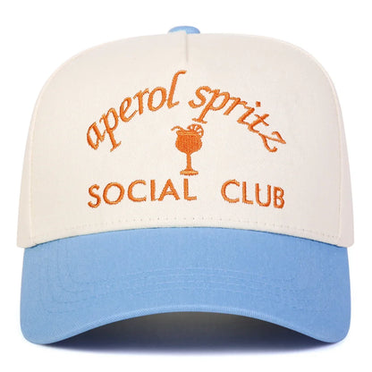Unisex Social Club Embroidery Baseball Caps Spring Autumn