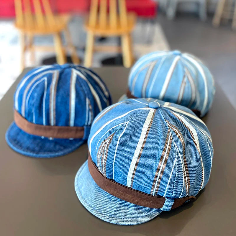 Baby Hat Denim Spring Autumn Fashion Korean Style Flat Cap