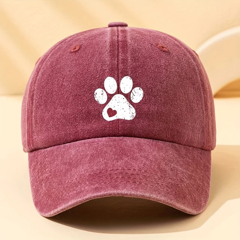 Fashionable Dog Claw Printed Baseball Hat - Multi functional Outdoor Leisure Sunshade Hat