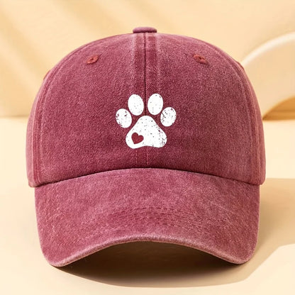 Fashionable Dog Claw Printed Baseball Hat - Multi functional Outdoor Leisure Sunshade Hat