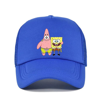 Fashion Cute SpongeBobs Print Baseball Cap Cartoon Men Women Summer