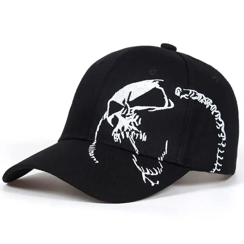 Unisex Skeleton Embroidery Baseball Caps Outdoor