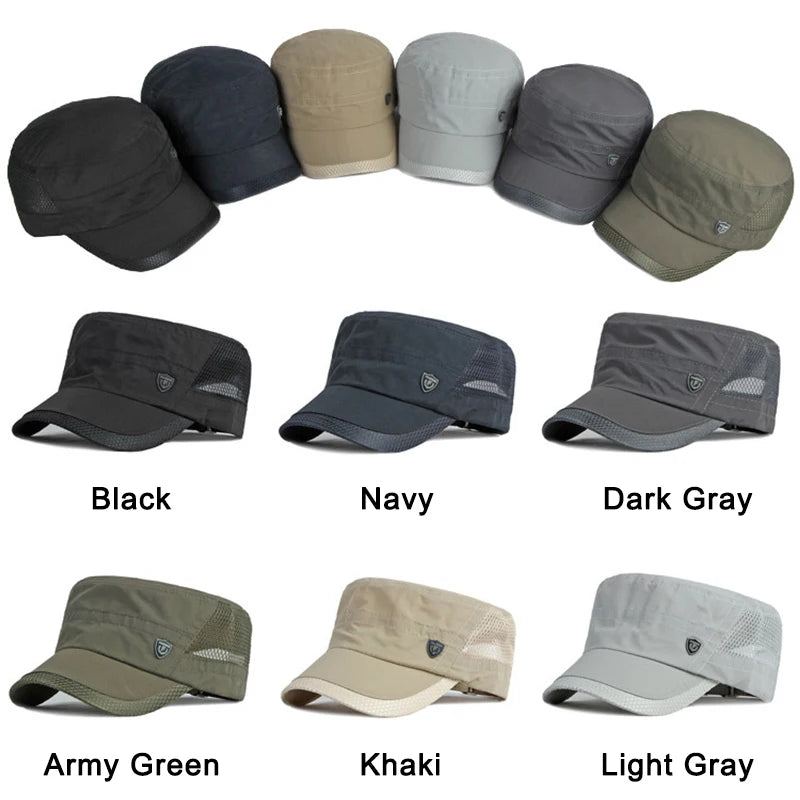 Men Women Summer Flat Top Baseball Caps