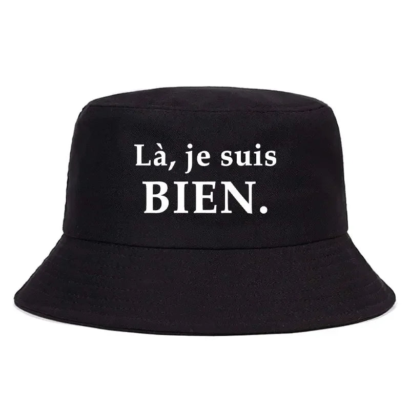 France Print Bob Reversible Bucket Hats Men Women