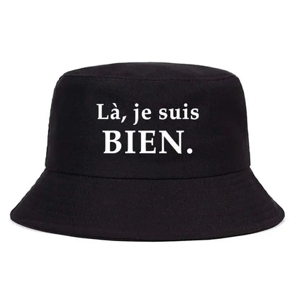 France Print Bob Reversible Bucket Hats Men Women