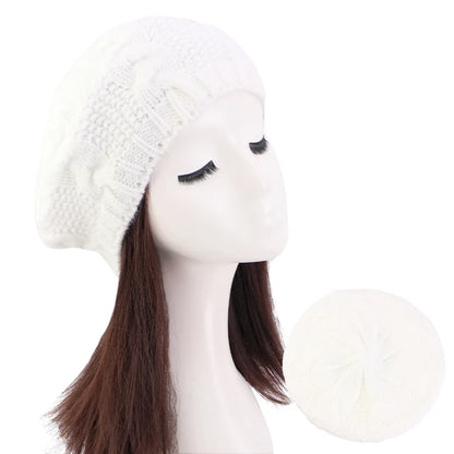 Ladies' Autumn Winter Knitted Berets European And American