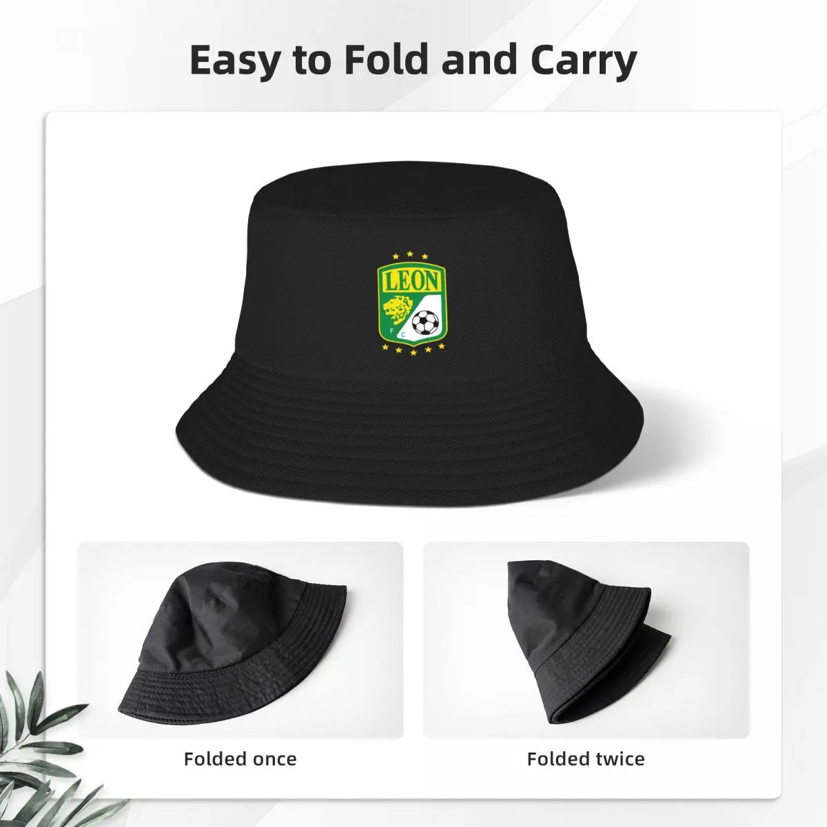 Clb Leon FC Bucket Hat Luxury Brand Visor fashionable Women's Beach Outlet Men's