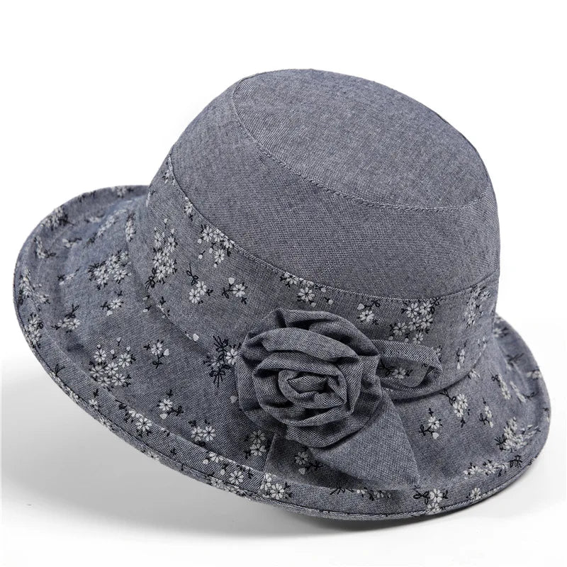 Girl's Cap Mom Bucket Hat Spring And Autumn Elderly Bucket Hat