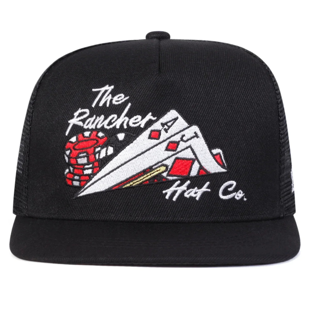 Unisex Poker Embroidery Hip Hop Net Hats Adjustable Casual Snapback Baseball Caps Outdoor Sunscreen Hat