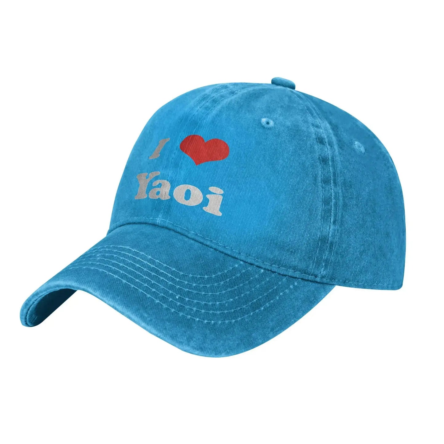 I Love Yaoi Baseball Cap Casual Washed Men Women
