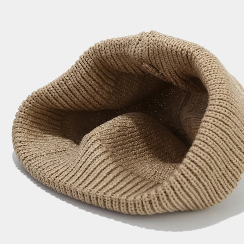 Hip Hop Beanie Knitted Hat Men Fashion Skullcap Autumn Women