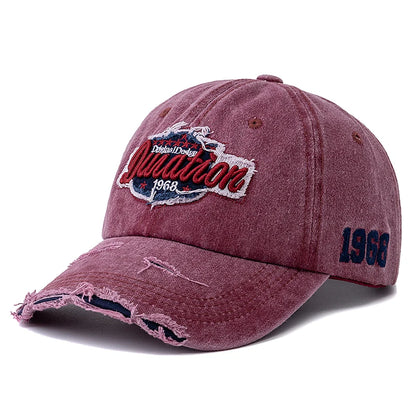 Hot Sale Unisex Retro Style Baseball Cap 1968 Letter Embroidery Cotton Cap