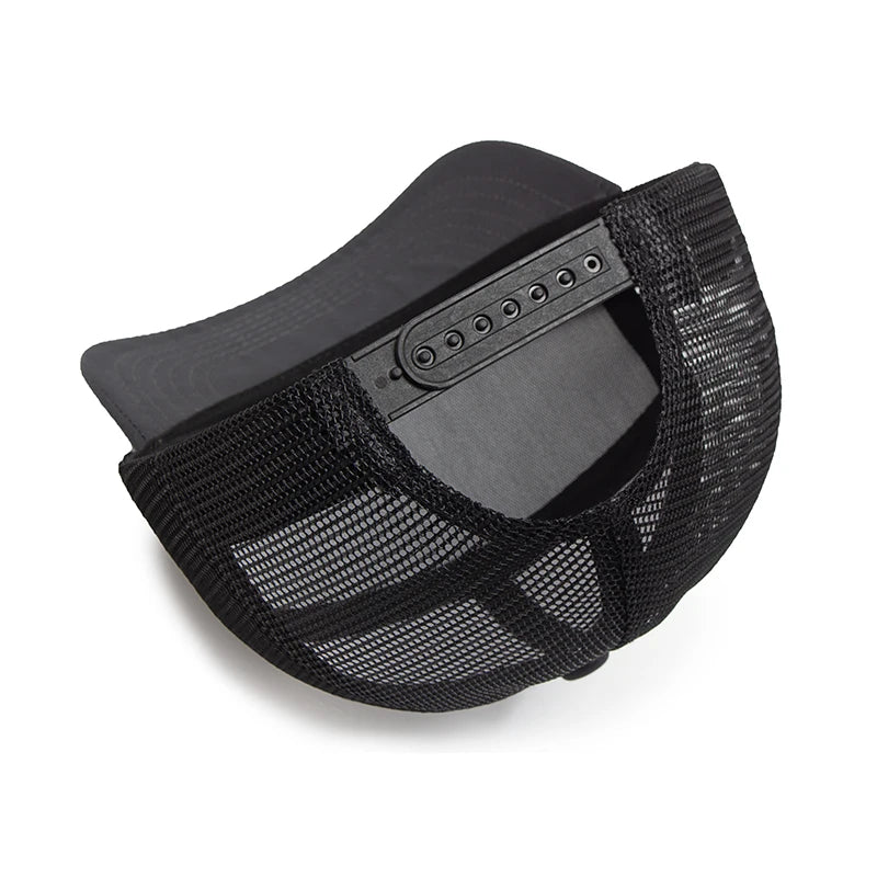 Fashion Hip Hop Mesh Caps Summer 7 Panel Men's Baseball Cap