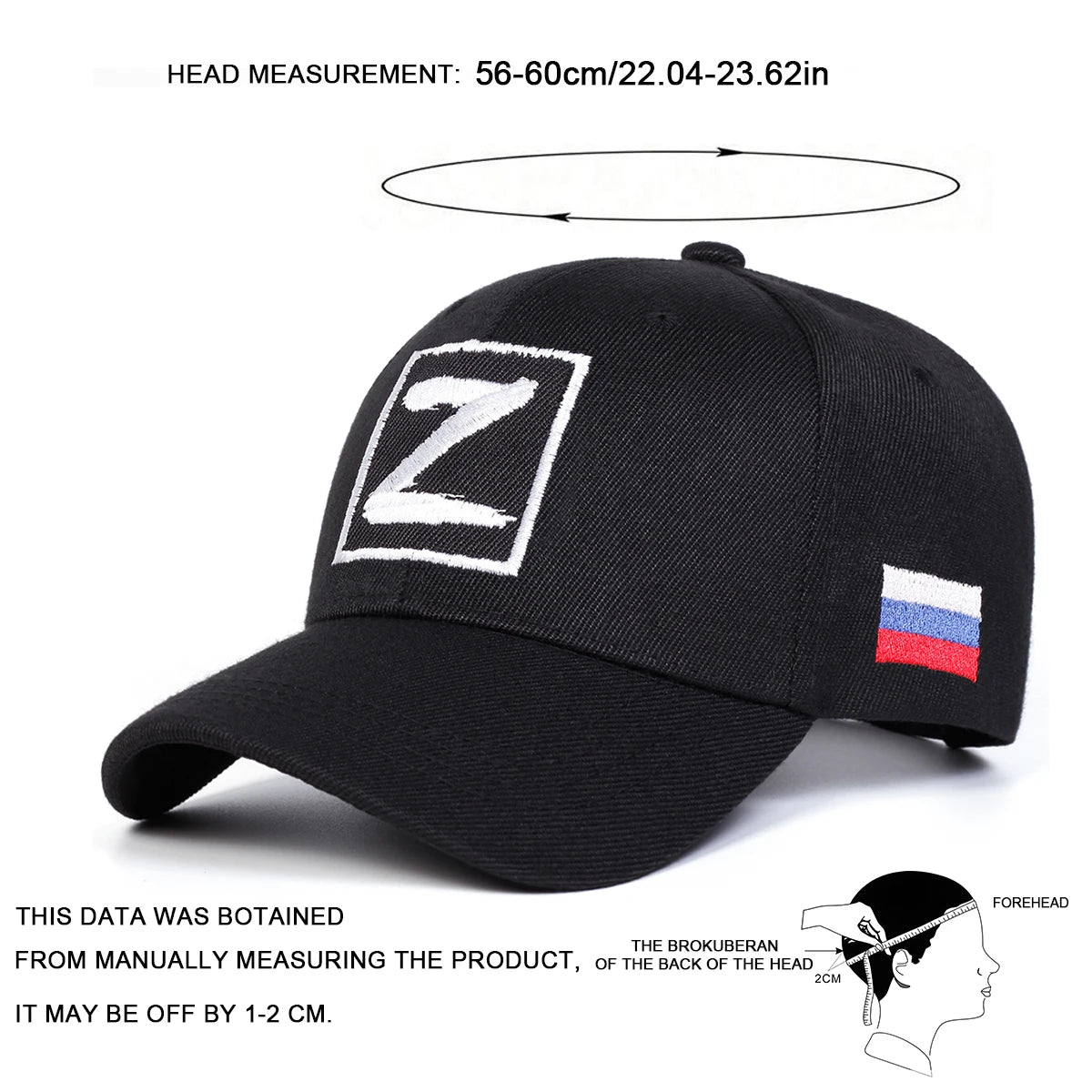 Unisex Z Letter Embroidery Baseball Caps Spring Autumn