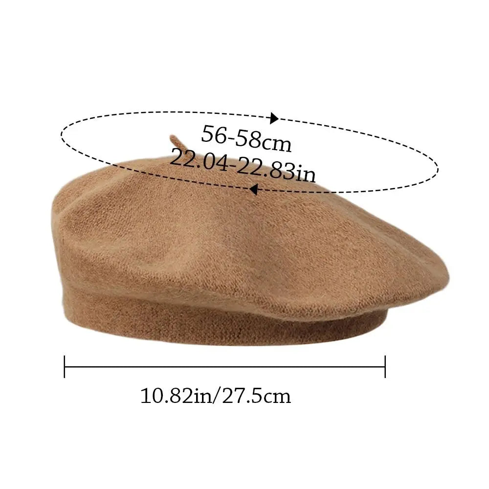 Berets Hat Autumn Winter Warm Wool Berets Hat