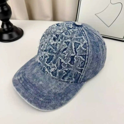 Trendy & Cool Distressed Denim Baseball Cap