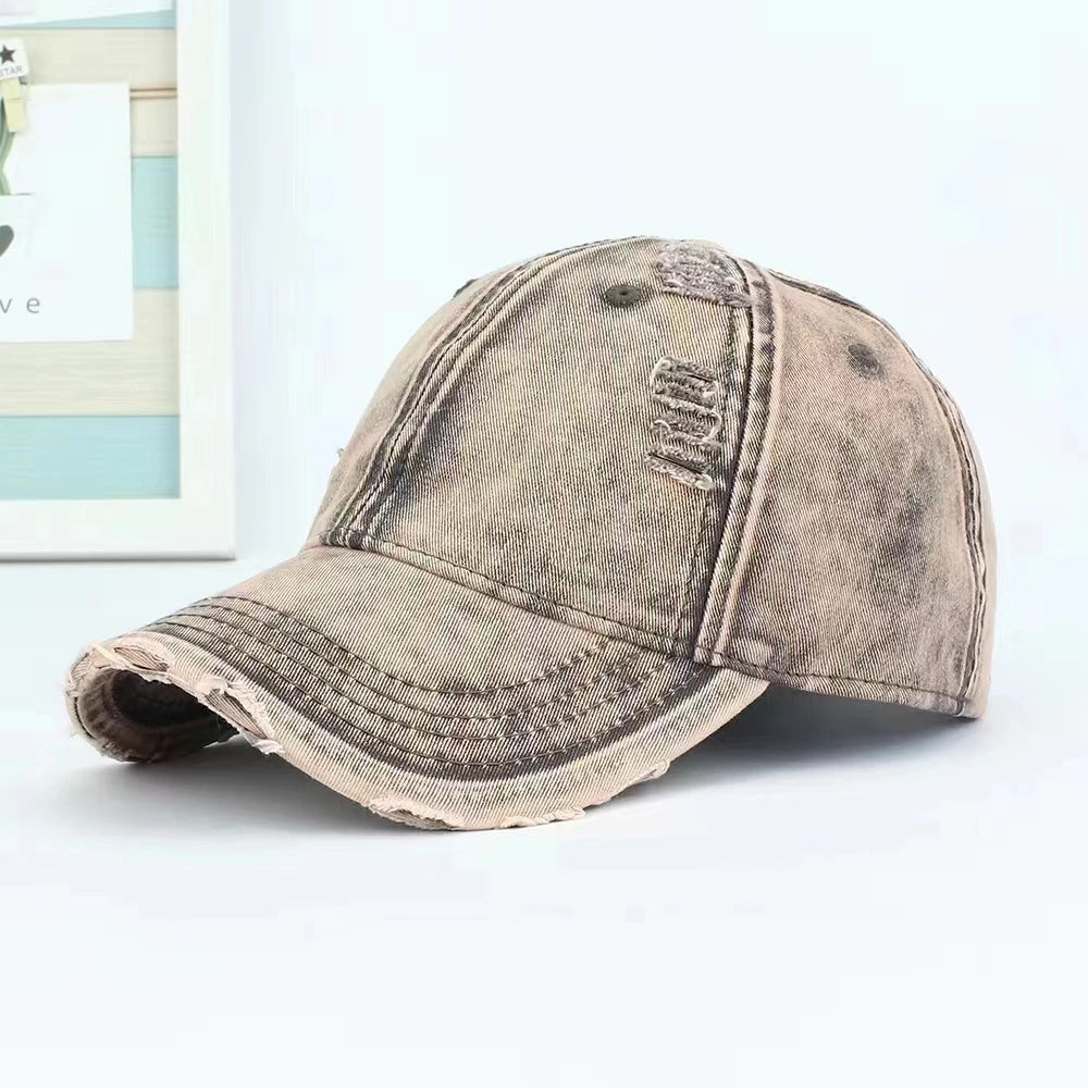 Fashion Women Trucker Cap Distressed