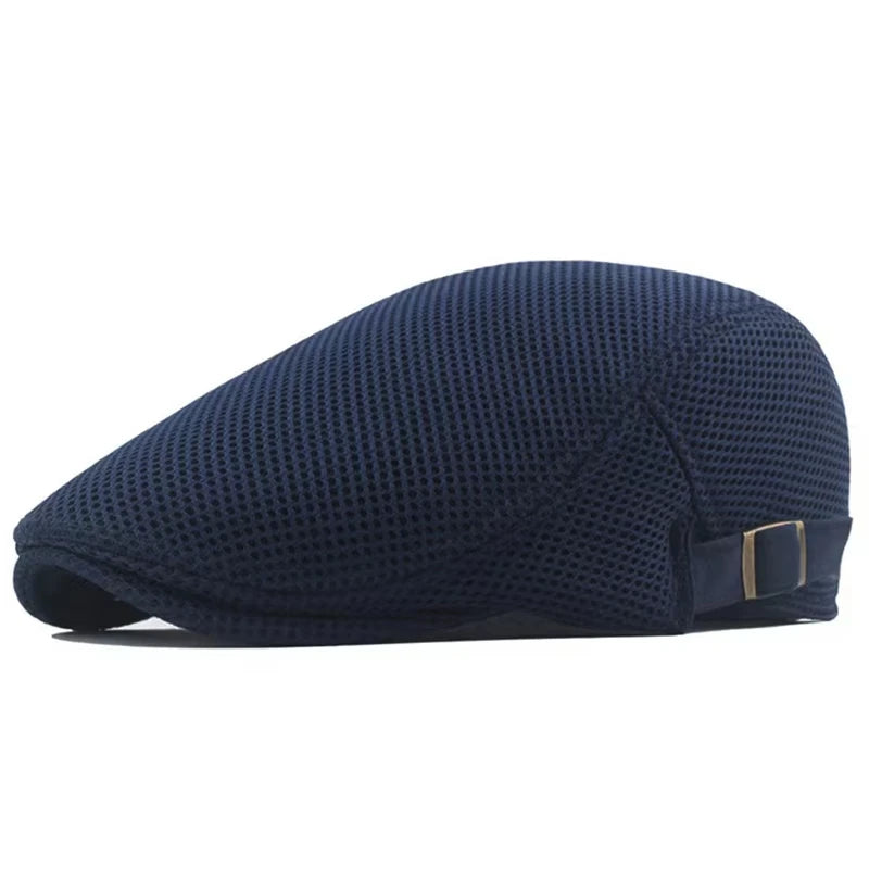 Men Mesh Newsboy Caps British Painters Hats