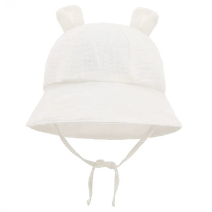 Muslin Cotton Baby Hat Summer Infant Cap For Kids Soft Baby Sun Hats