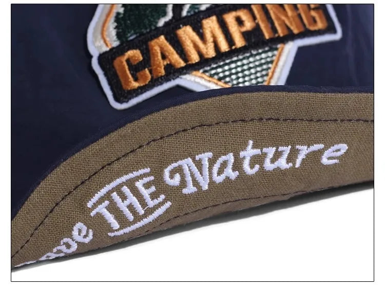 Big Size Short Visor Baseball Cap Breathable Dad Mesh 5 Panel Caps Men