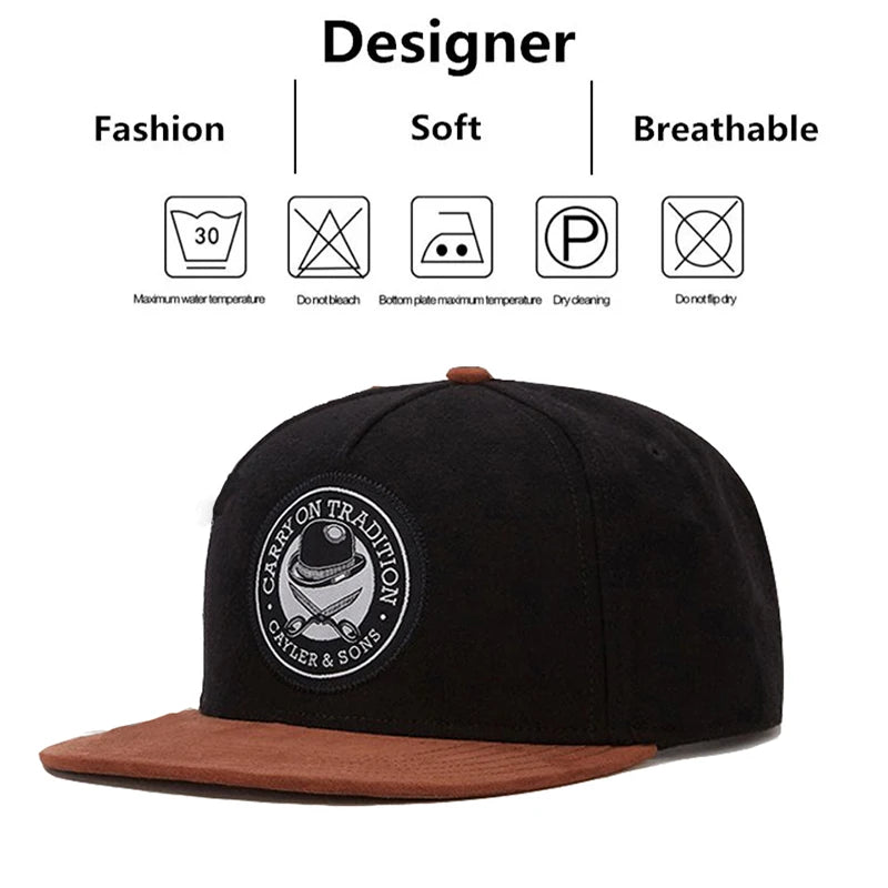 Fashion Scissor Embroidery Cap Adjustable Hip Hop Cap For Unisex Adult Outdoor Hat Snapback Hats