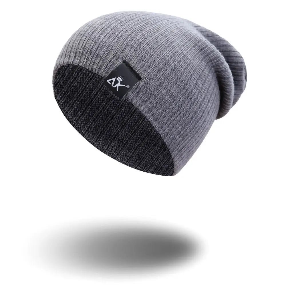 New Jamaican Reggae Loose Knitted Beanie Warm Wool Knitted Rainbow Hat